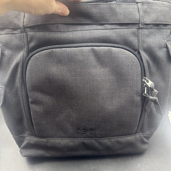 OGIO Cintas Women's Melrose Tote Laptop Bag Storm Gray Large Buttons Pockets - Picture 11 of 16